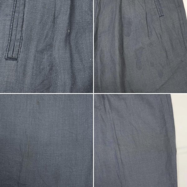 画像4: 90's Banana Republic 2タック リネントラウザー "W31 L32" (4)