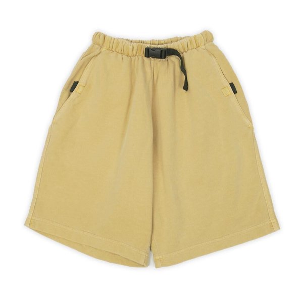画像1: 90's STEEL BRIDGE フレンチテリー ショーツ "YELLOW / MADE IN USA / DEADSTOCK" (1)