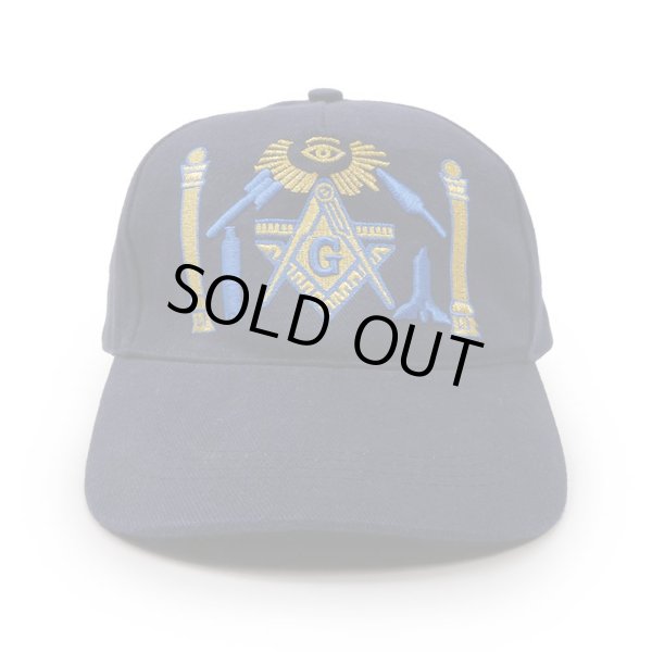 画像2: 90's Freemasonry ロゴ刺繍 キャップ (2)