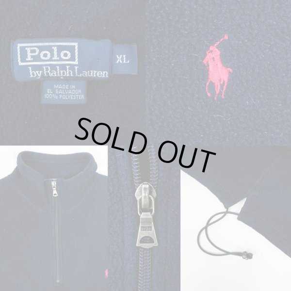 画像3: 90's Polo Ralph Lauren ハーフジップ フリースジャケット (3)
