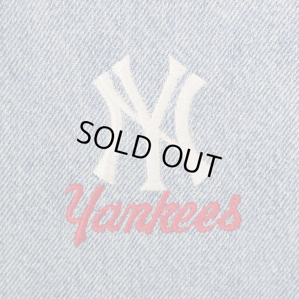 画像2: 90's New York Yankees デニムスタジャン (2)
