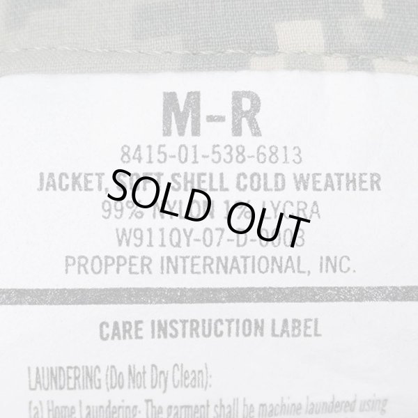 画像3: 07's US.ARMY ECWCS GEN3 Level5 ACU ソフトシェルジャケット "DEADSTOCK" (3)