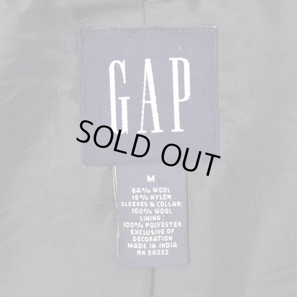 画像2: Early 00's OLD GAP ニット切り替え ウールジャケット (2)