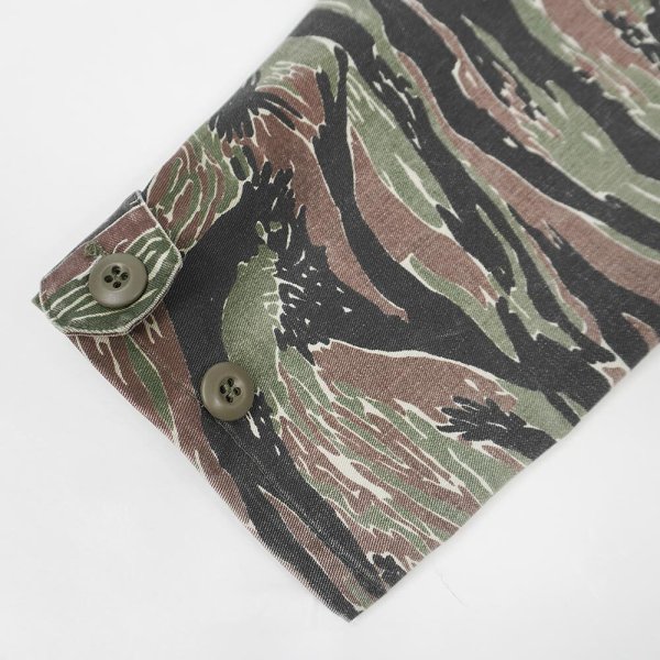 画像5: 90's Burk Manufacturing タイガーストライプカモ柄 BDUジャケット "MADE IN USA" (5)