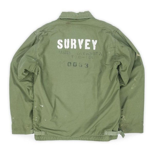 画像1: 80's US.NAVY A-2 デッキジャケット "MEDIUM" (1)