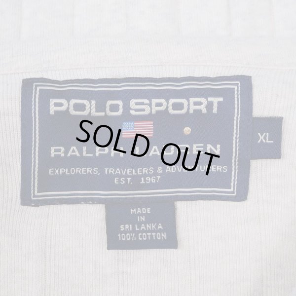 画像2: 90's POLO SPORT 針抜きリブTシャツ (2)