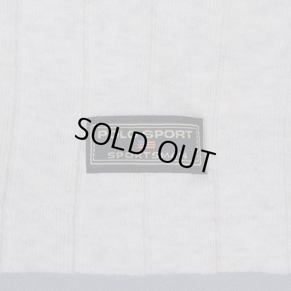 画像4: 90's POLO SPORT 針抜きリブTシャツ (4)