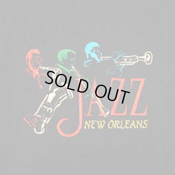 画像2: 00's JAZZ NEW ORLEANS ロゴ刺繍Tシャツ (2)