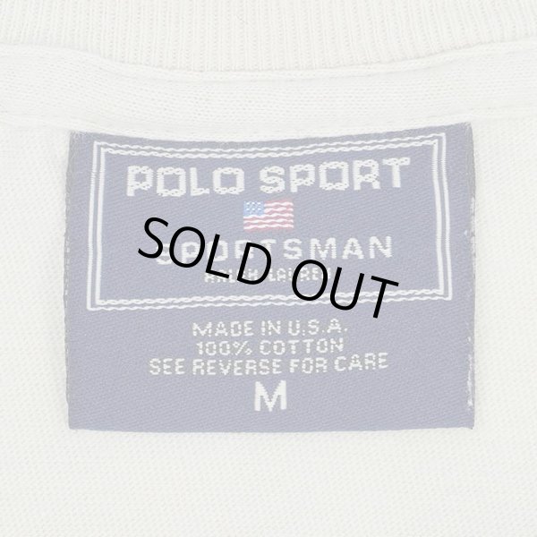 画像3: 90's POLO SPORT ポケットTシャツ "SPORTSMAN / MADE IN USA" (3)