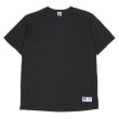 画像1: 90's RUSSELL ブランクTシャツ "HIGH COTTON / MADE IN USA / BLACK" (1)