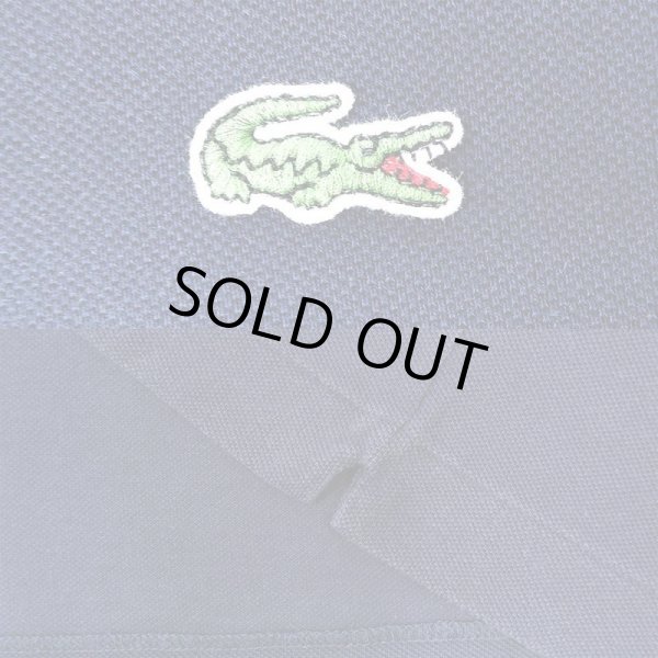 画像3: 00's LACOSTE ポロシャツ "DESIGNED IN FRANCE / NAVY" (3)