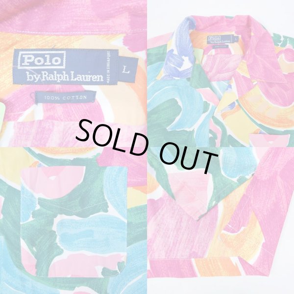 画像3: 90's Polo Ralph Lauren S/S オープンカラーシャツ (3)