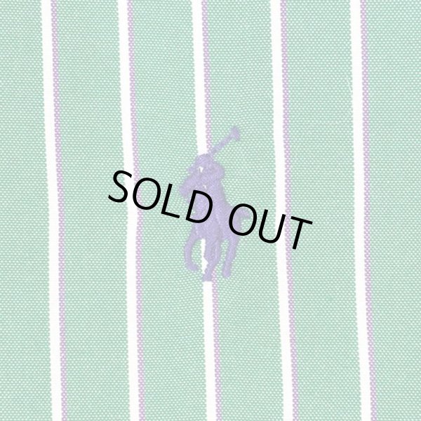 画像3: Early 90's Polo Ralph Lauren ボタンダウンシャツ "GREEN BASE" (3)