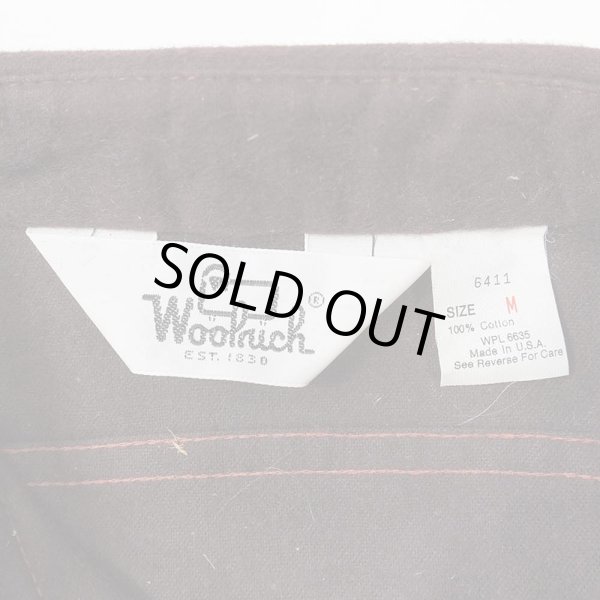 画像2: 80's WOOLRICH シャモアクロス ワークシャツ “BROWN / MADE IN USA / DEADSTOCK” (2)