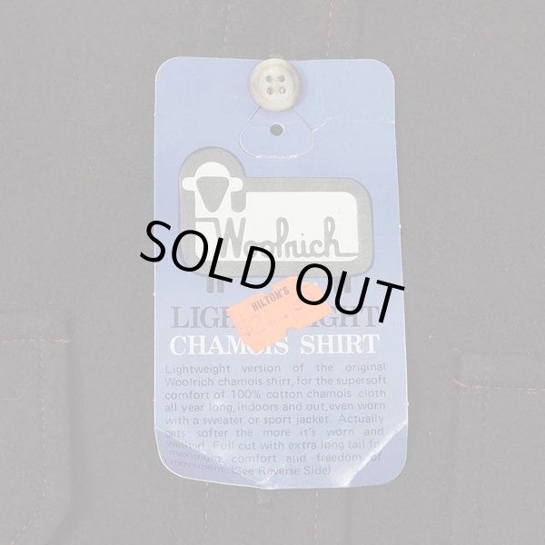 画像3: 80's WOOLRICH シャモアクロス ワークシャツ “BROWN / MADE IN USA / DEADSTOCK” (3)