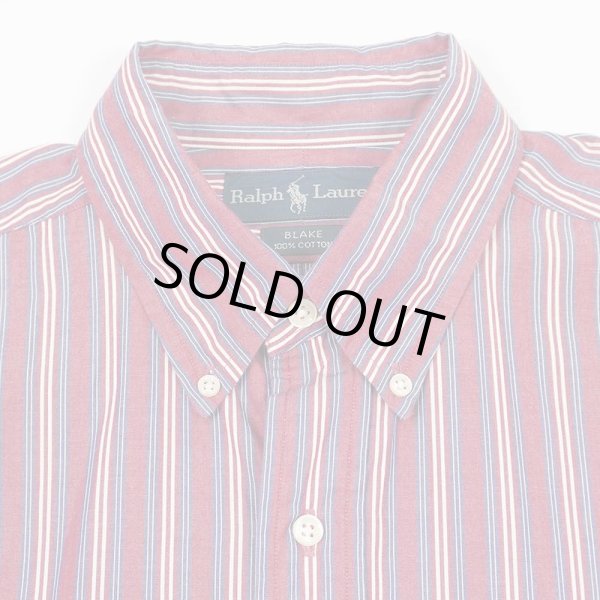 画像4: 90's Polo Ralph Lauren マルチストライプ柄 ボタンダウンシャツ "BLAKE" (4)