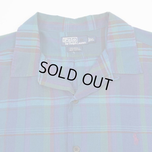 画像3: 90's Polo Ralph Lauren S/S オープンカラーシャツ "CALDWELL" (3)