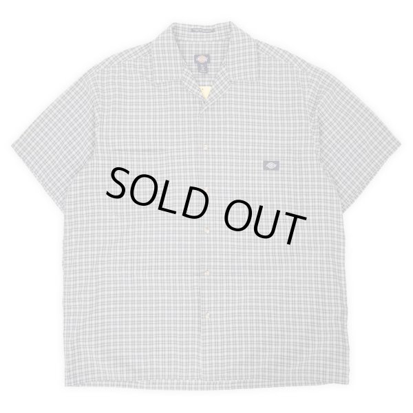 画像1: Late 90's Dickies S/S オープンカラーシャツ "GRAY Plaid" (1)