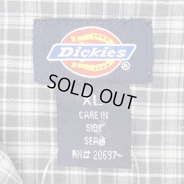 画像2: Late 90's Dickies S/S オープンカラーシャツ "GRAY Plaid" (2)