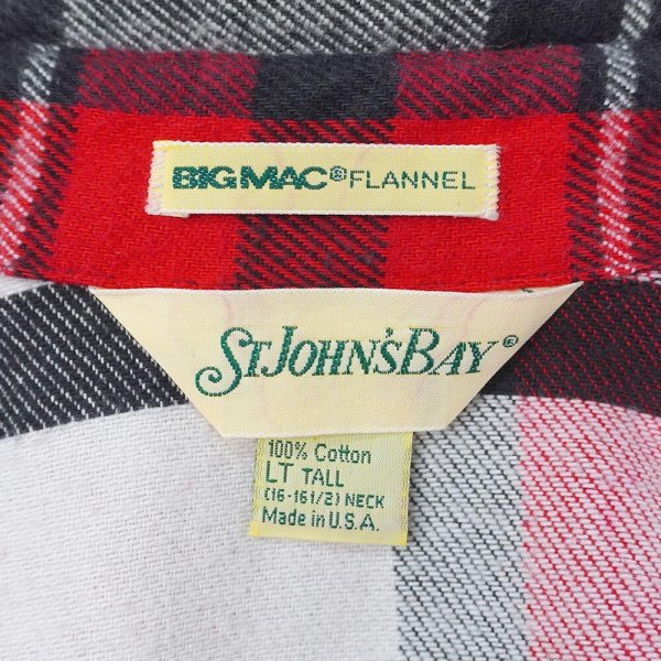 画像2: 90's ST JOHN'S BAY ヘビーネルシャツ "BIG MAC FLANNEL / MADE IN USA" (2)