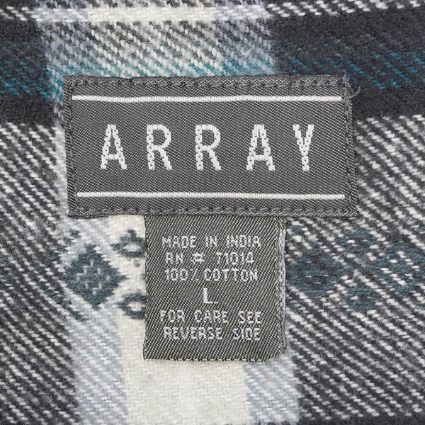 画像2: 90's ARRAY フランネルシャツ (2)
