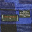 画像2: 00's FIELD & STREAM ブロックチェック柄 ヘビーネルシャツ "BLUE × BLACK" (2)