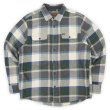 画像1: 00's ORVIS ヘビーネルシャツ "Gray Plaid" (1)