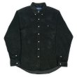 画像1: 90's Polo Ralph Lauren コーデュロイ ボタンダウンシャツ “BLACK” (1)