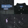 画像3: 90's Polo Ralph Lauren コーデュロイ ボタンダウンシャツ “BLACK” (3)