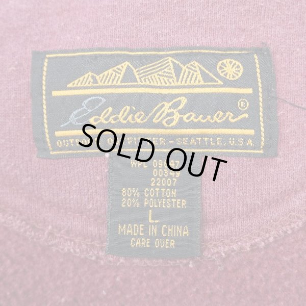 画像2: 90's Eddie Bauer プリントスウェット "黒タグ" (2)