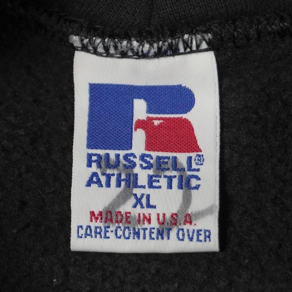 画像2: 90's RUSSELL スウェットパーカー "BLACK / MADE IN USA" (2)
