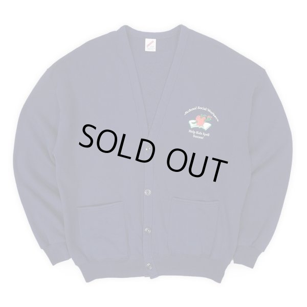 画像1: 90's JERZEES スウェットカーディガン "MADE IN USA" (1)