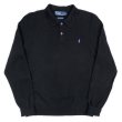画像1: 90's Polo Ralph Lauren ニットポロシャツ "BLACK" (1)