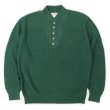 画像1: 90's L.L.Bean コットン ジープニット "MADE IN USA / GREEN" (1)