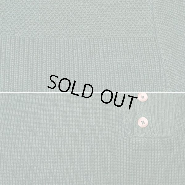 画像5: 90's L.L.Bean コットン ジープニット "MADE IN USA / GREEN" (5)