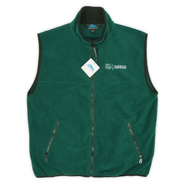 画像1: 00's Tri Mountain フリースベスト "企業ロゴ刺繍 / DEADSTOCK" (1)