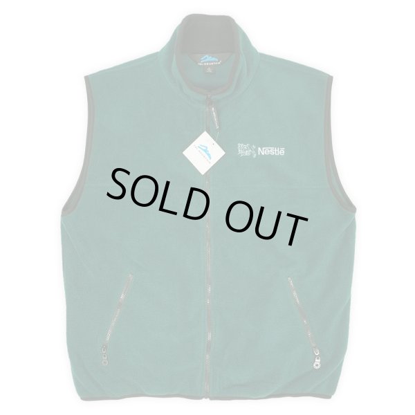 画像1: 00's Tri Mountain フリースベスト "企業ロゴ刺繍 / DEADSTOCK" (1)