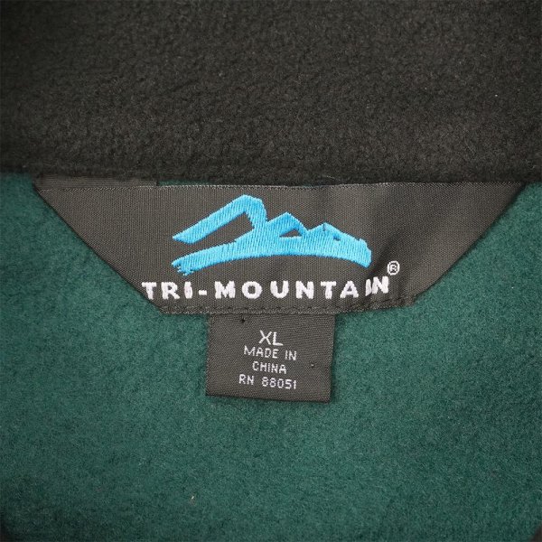 画像3: 00's Tri Mountain フリースベスト "企業ロゴ刺繍 / DEADSTOCK" (3)