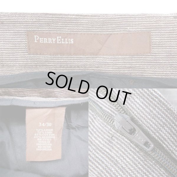 画像3: 90's PERRY ELLIS リネンコットントラウザー (3)