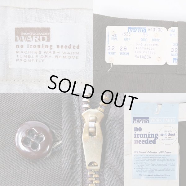 画像3: 70's MONTGOMERY WARD ワークパンツ “W32 L29 / DEADSTOCK” (3)