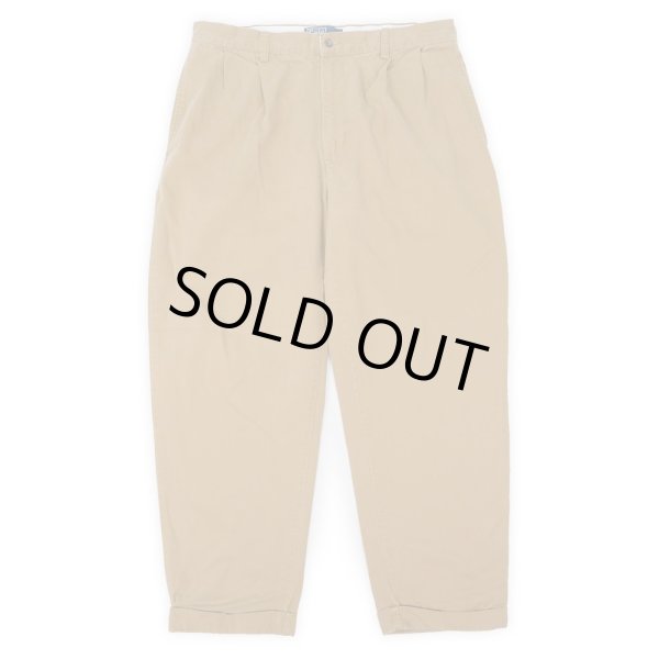 画像1: 90's Polo Ralph Lauren 2タック チノトラウザー “HAMMOND PANT / LIGHT BROWN” (1)