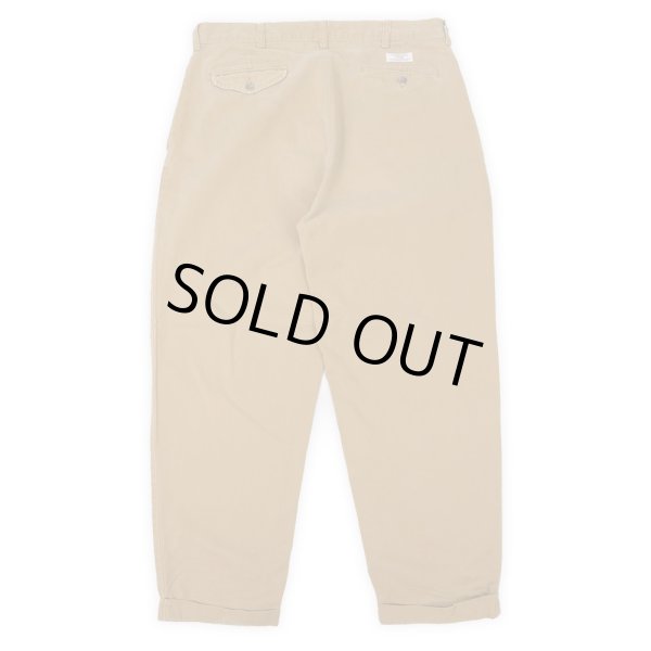 画像2: 90's Polo Ralph Lauren 2タック チノトラウザー “HAMMOND PANT / LIGHT BROWN” (2)
