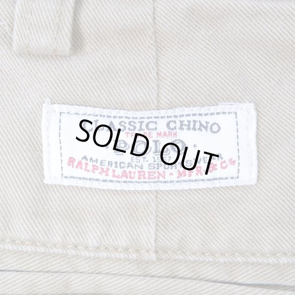 画像3: 90's Polo Ralph Lauren 2タック チノトラウザー “HAMMOND PANT / LIGHT BROWN” (3)