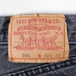 画像3: 90's Levi's 501 ブラックデニムパンツ "MADE IN CANADA / W32 L32" (3)