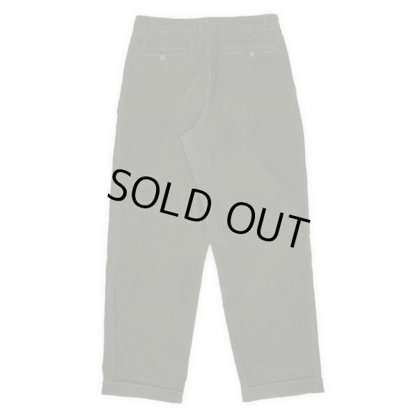 画像2: 00's Eddie Bauer 2タック 太畝コーデュロイトラウザー "W32 L30 / DRAK OLIVE" (2)