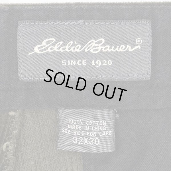 画像3: 00's Eddie Bauer 2タック 太畝コーデュロイトラウザー "W32 L30 / DRAK OLIVE" (3)