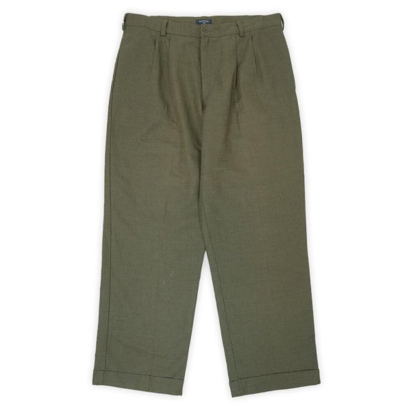 画像1: Early 00's DOCKERS 2タック リネンコットントラウザー "W36 L29" (1)