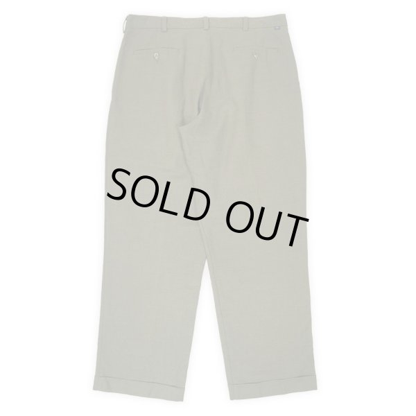 画像2: Early 00's DOCKERS 2タック リネンコットントラウザー "W36 L29" (2)