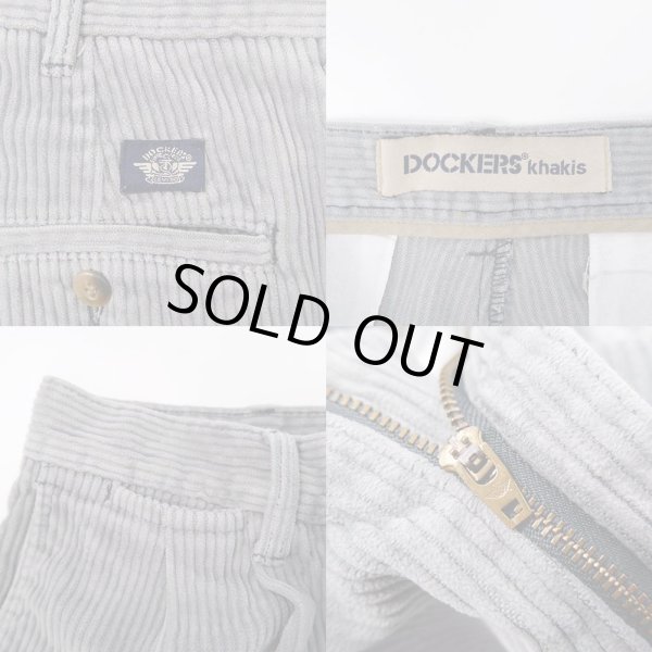 画像3: 90-00's DOCKERS 2タック 太畝コーデュロイパンツ (3)