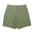 画像2: 00's Carhartt ダックペインターショーツ “OLIVE GREEN” (2)